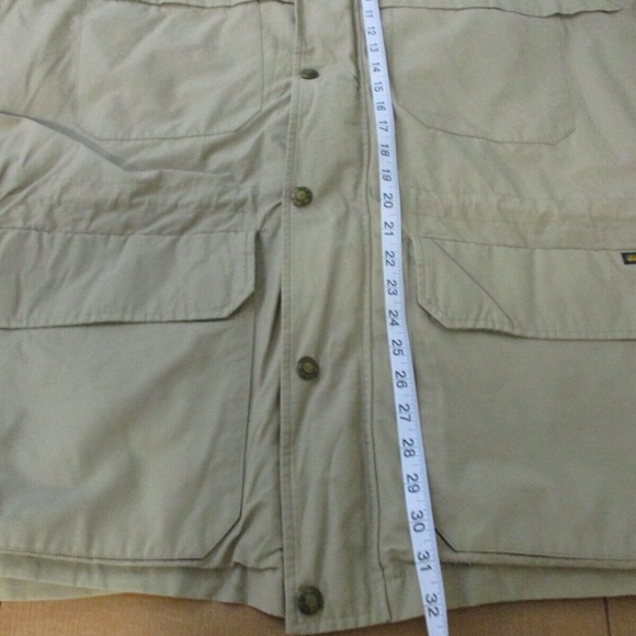 Woolrich Hooded Parka Storm Coat Jacket Khaki Tan Mens Size L - Picture 11 of 12